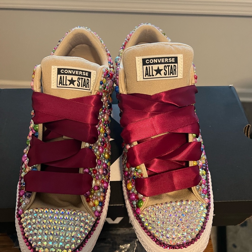 Customized Converse Bling-Embellished
